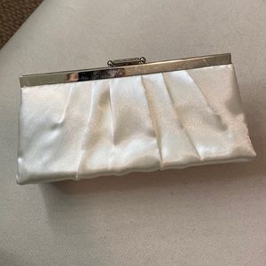 White Satin Clutch